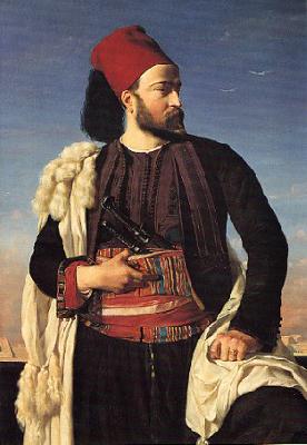 Leon Benouville Portrait of Leconte de Floris in an Egyptian Army Uniform oil painting image